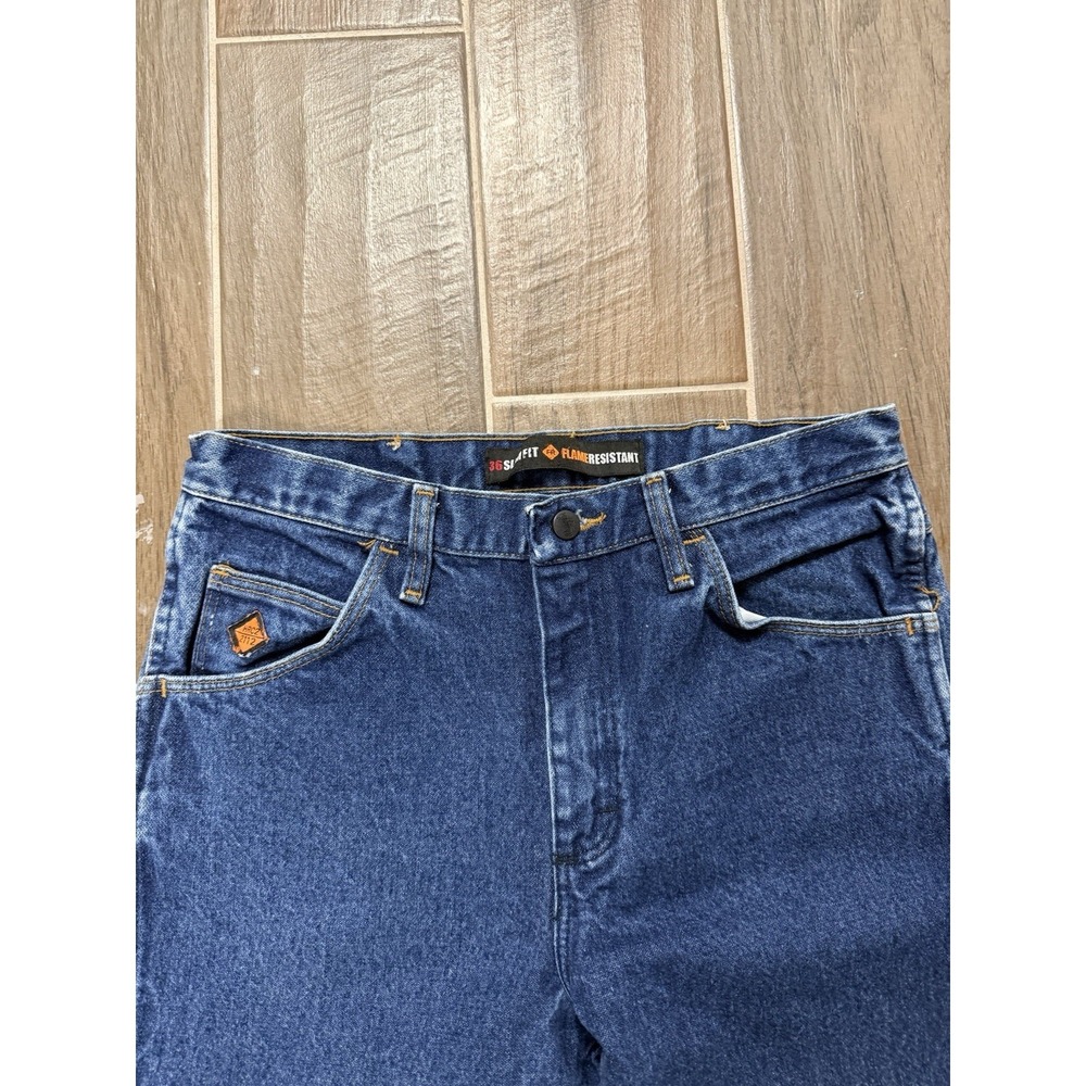 Wrangler FR Slim Fit Denim Jeans Mens Size 32x38  Flame Resistant FR36MWZ - Picture 3 of 8
